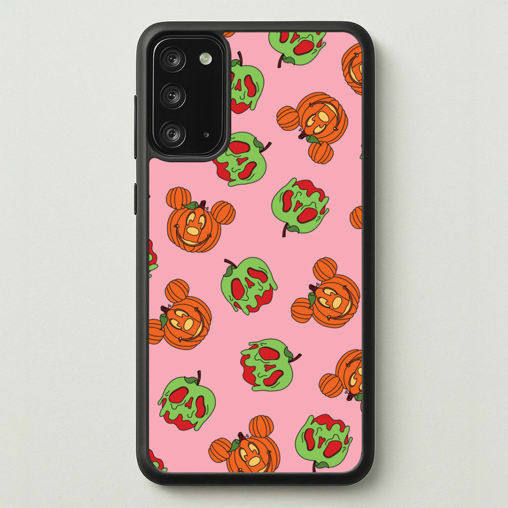 Pumpkin Mouse And Poison Apple Pattern Galaxy Note 20 Case