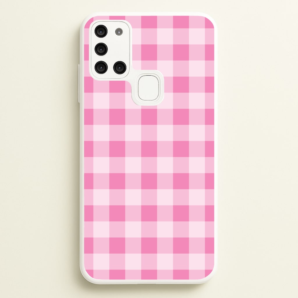Strawberry Gingham Galaxy A21s Case
