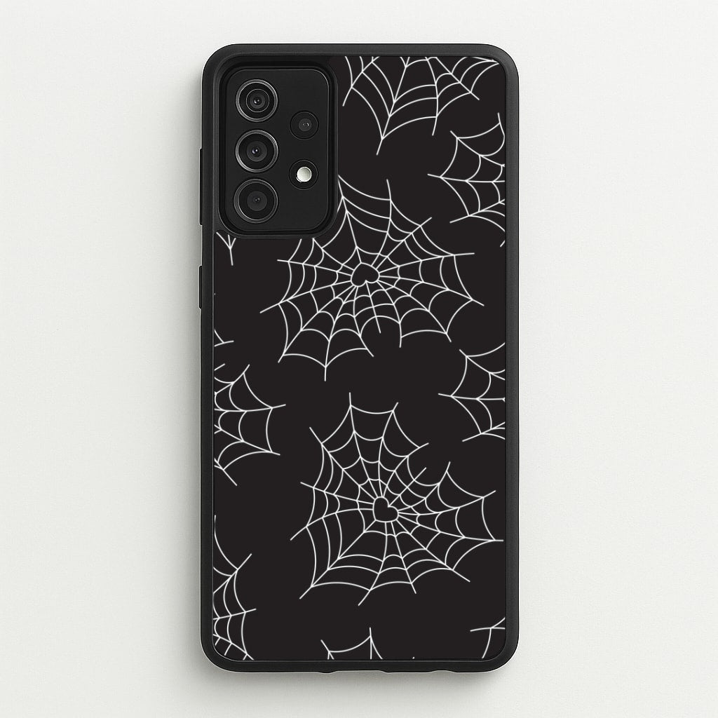 Spiderweb Hearts Pattern Galaxy A52 / A52s Case