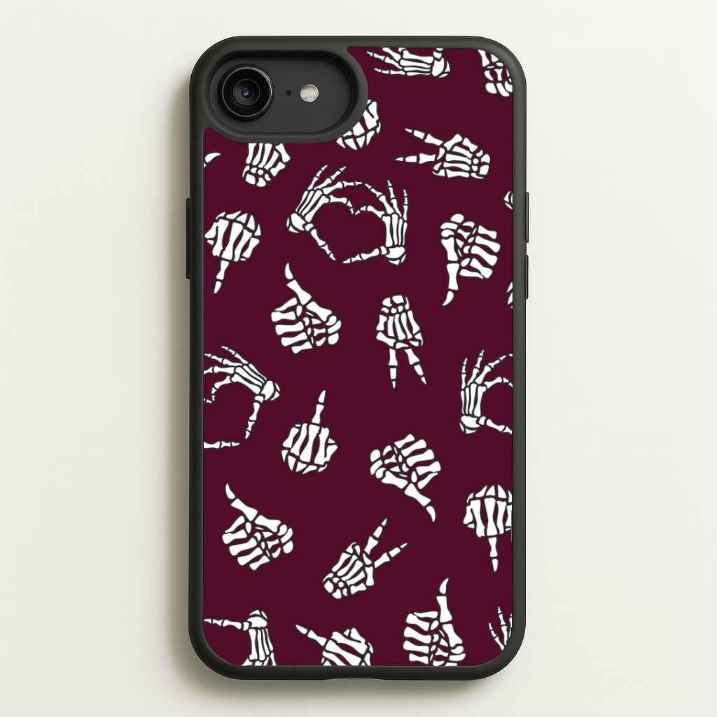 Skeleton Hands Pattern iPhone 6 Plus / 7 Plus / 8 Plus Case