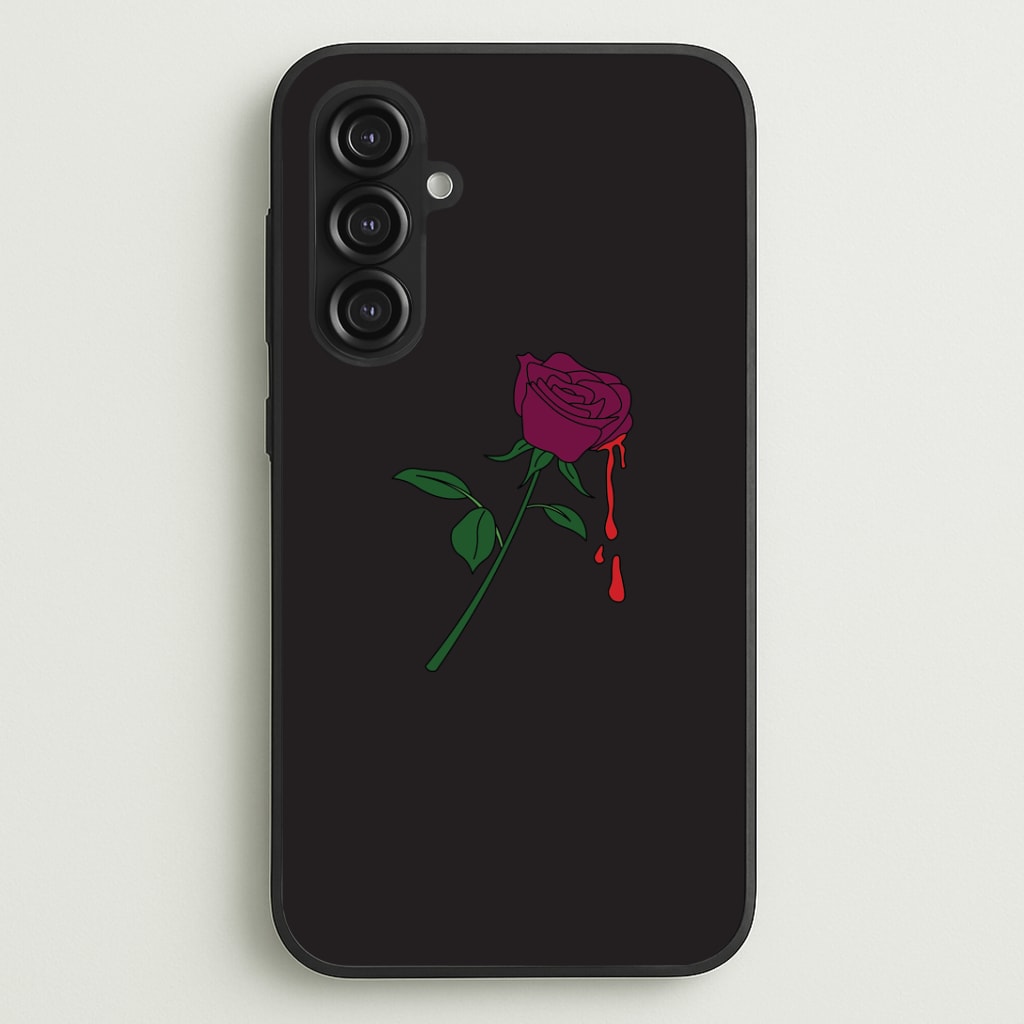Dark Pink Rose Galaxy S23FE Case