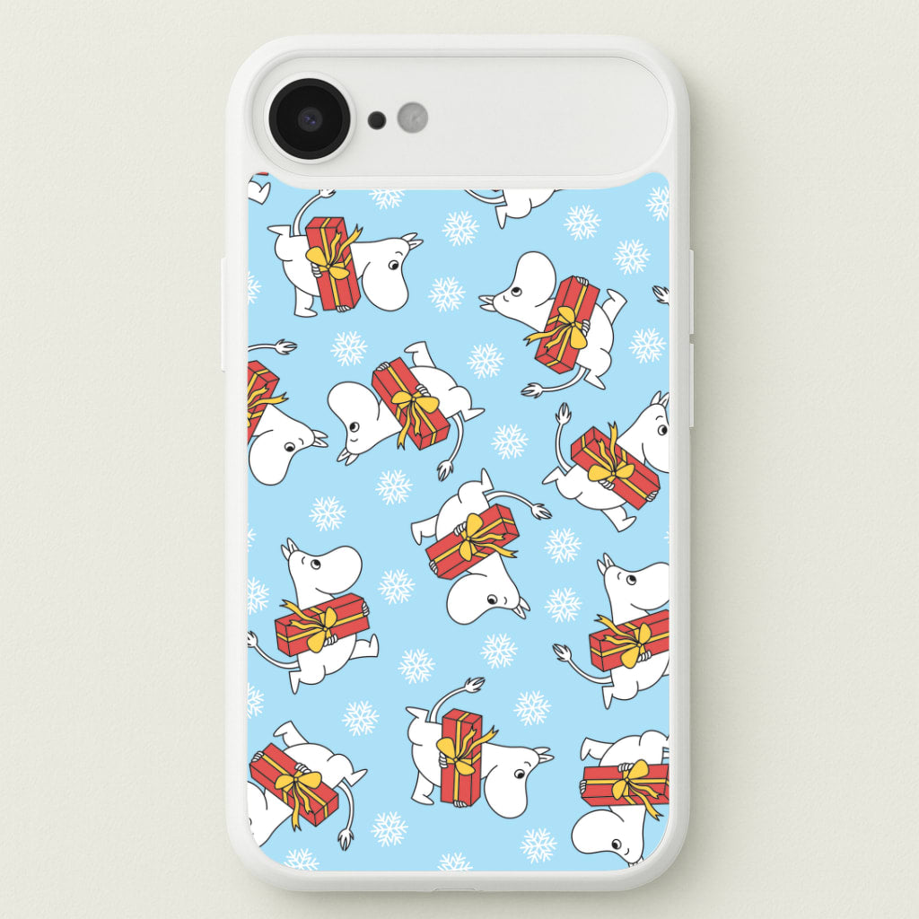 Present And Snowflakes Moom Pattern iPhone 17 Air Case