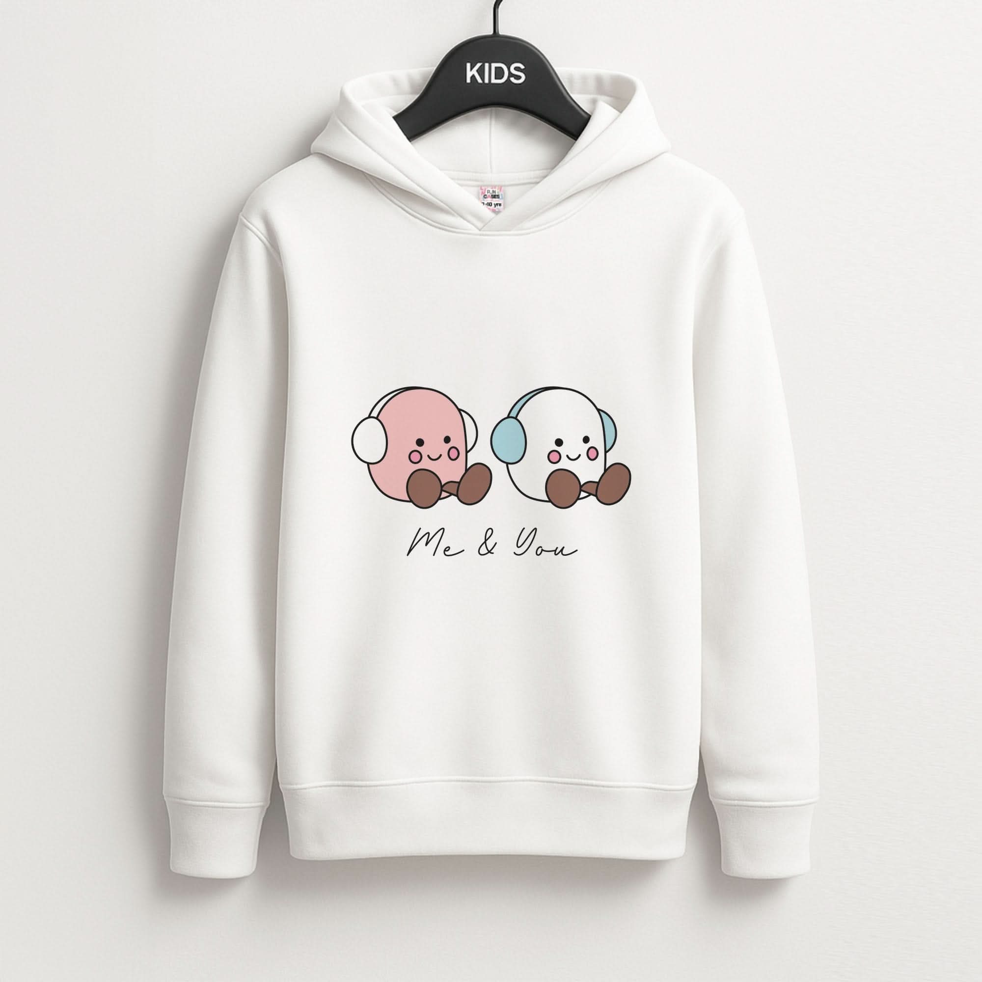 Cute Christmas Marshmellow Plushies Kids Hoodie