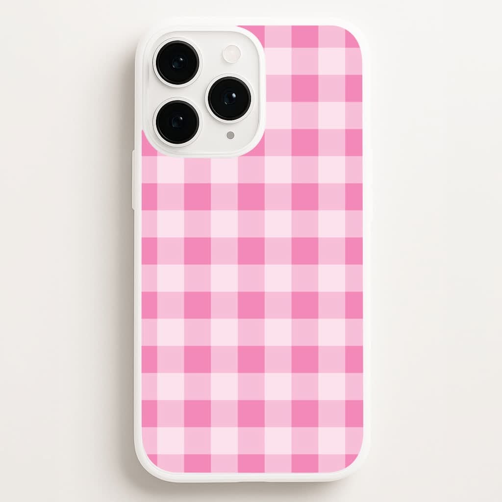 Strawberry Gingham Phone Case for Apple iPhone, Samsung Galaxy, Huawei and Google Pixel