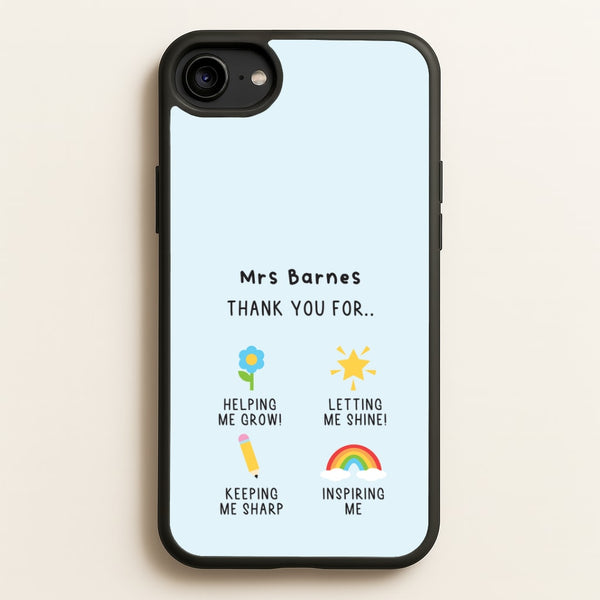 Thank You For Helping Me iPhone 6 / 7 / 8 / SE Case