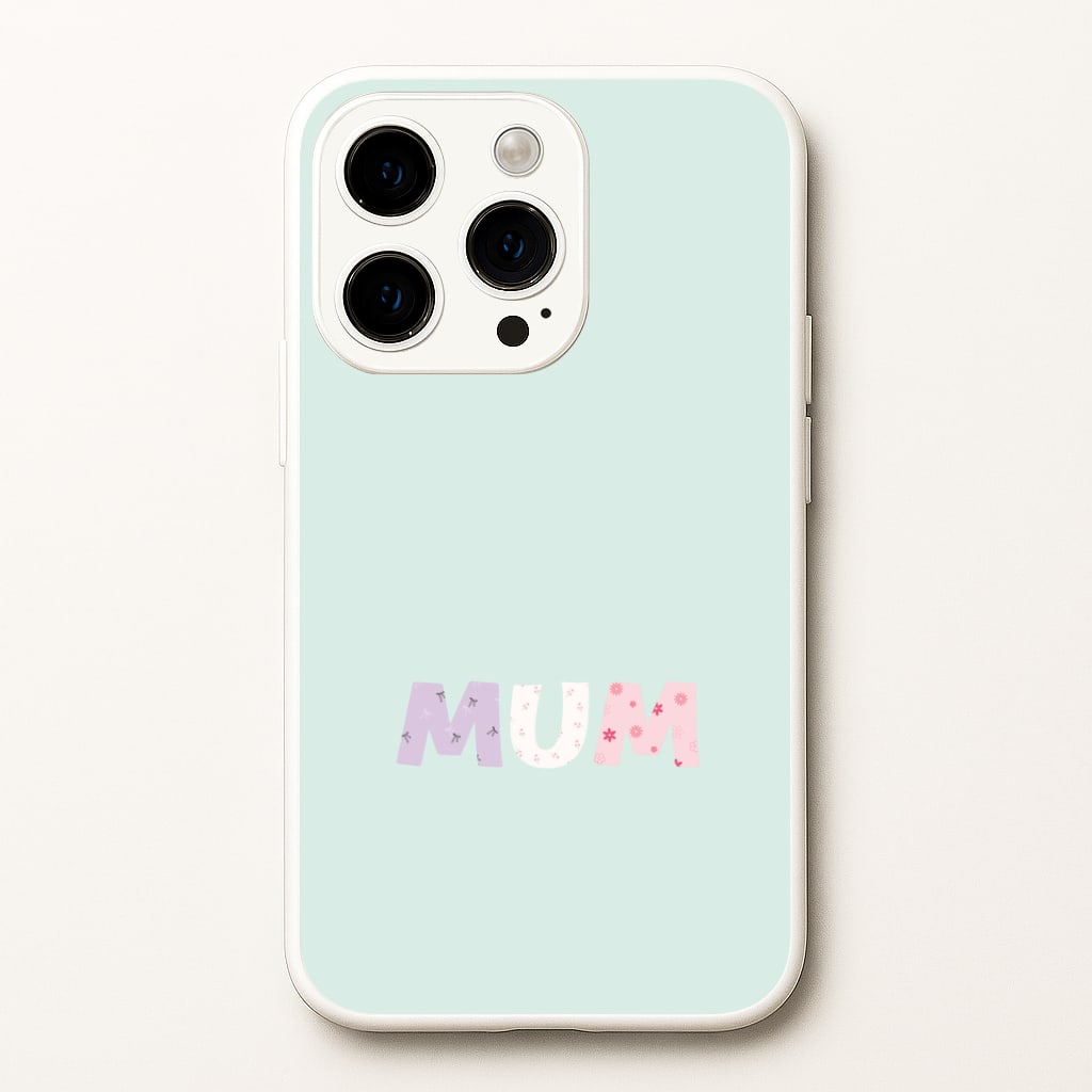 Mum Patchwork iPhone 14 Pro Case
