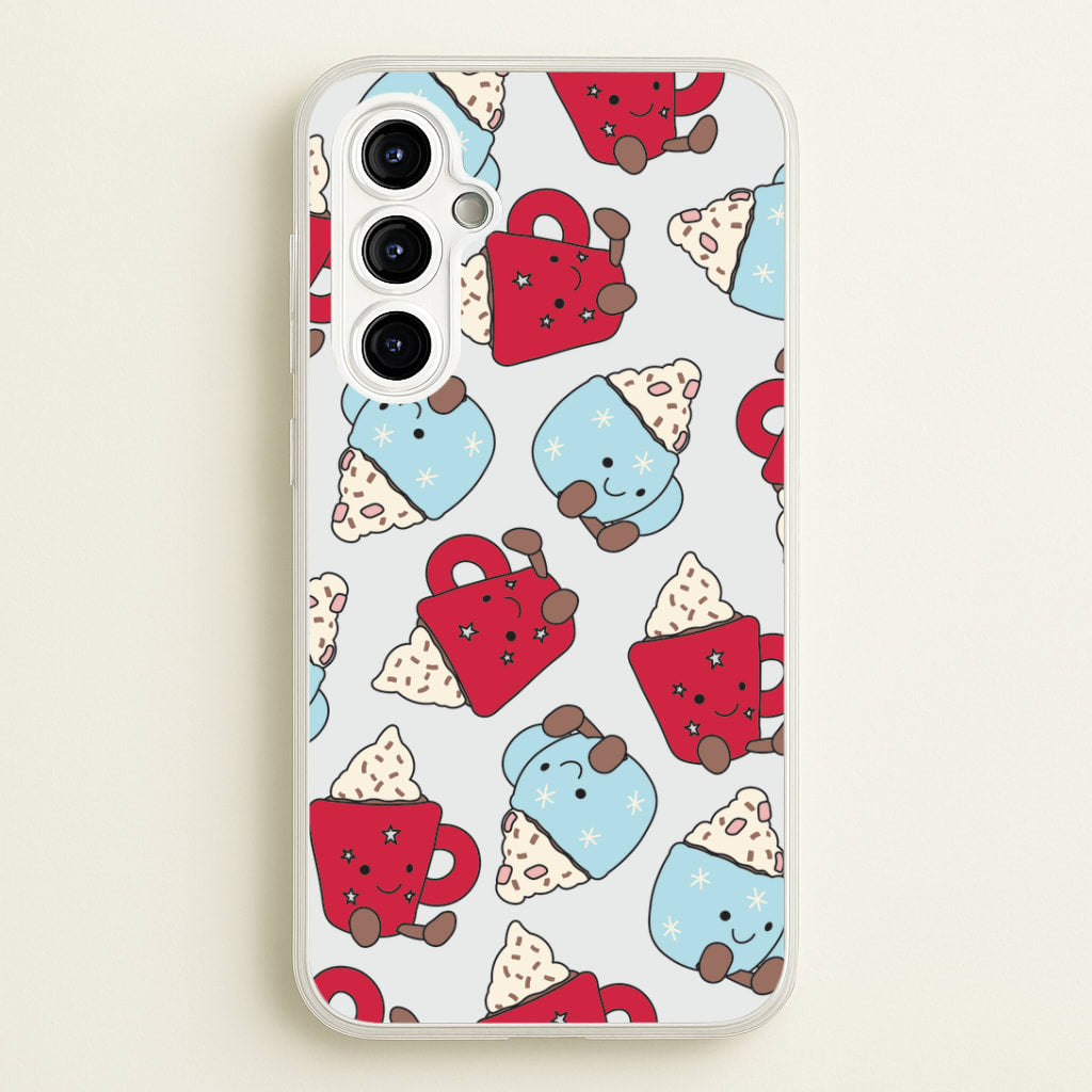 Christmas Drinks Plushies Pattern Galaxy A54 Case