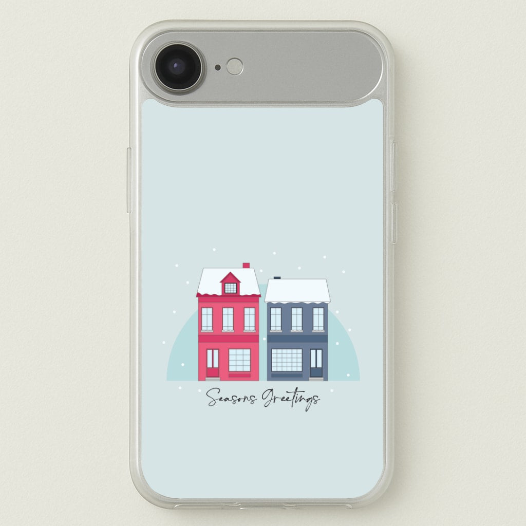 Seasons Greetings Winter Townhouses iPhone 17 Air Case