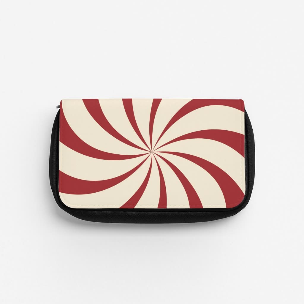 Peppermint Swirl Pattern Pencil Case