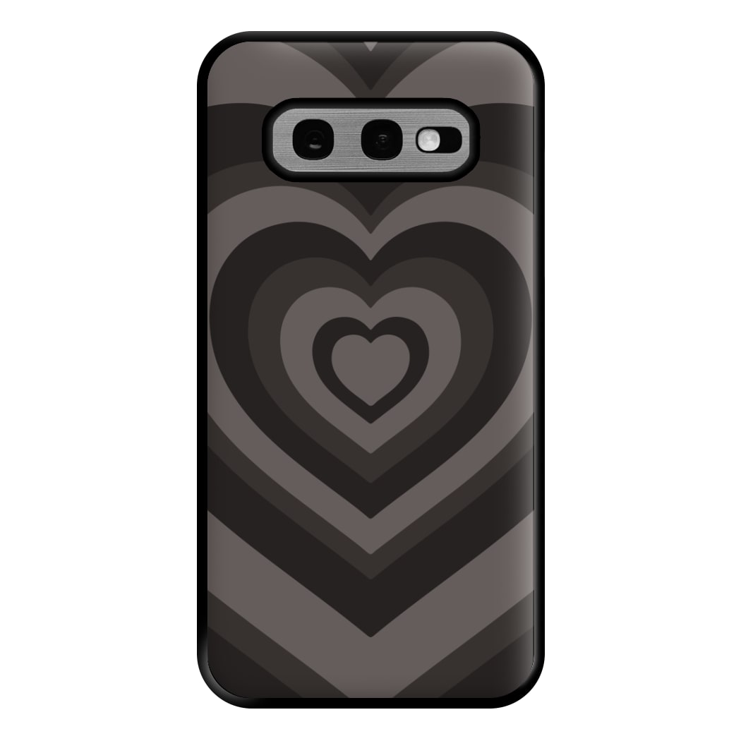 Abstract Black Heart Galaxy S10e Case