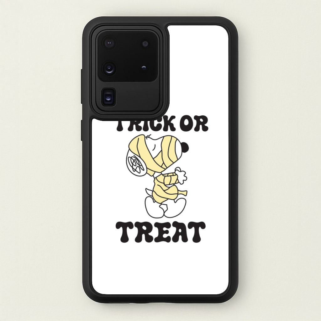 Trick Or Treat Cartoon Beagle Galaxy S20 Ultra Case