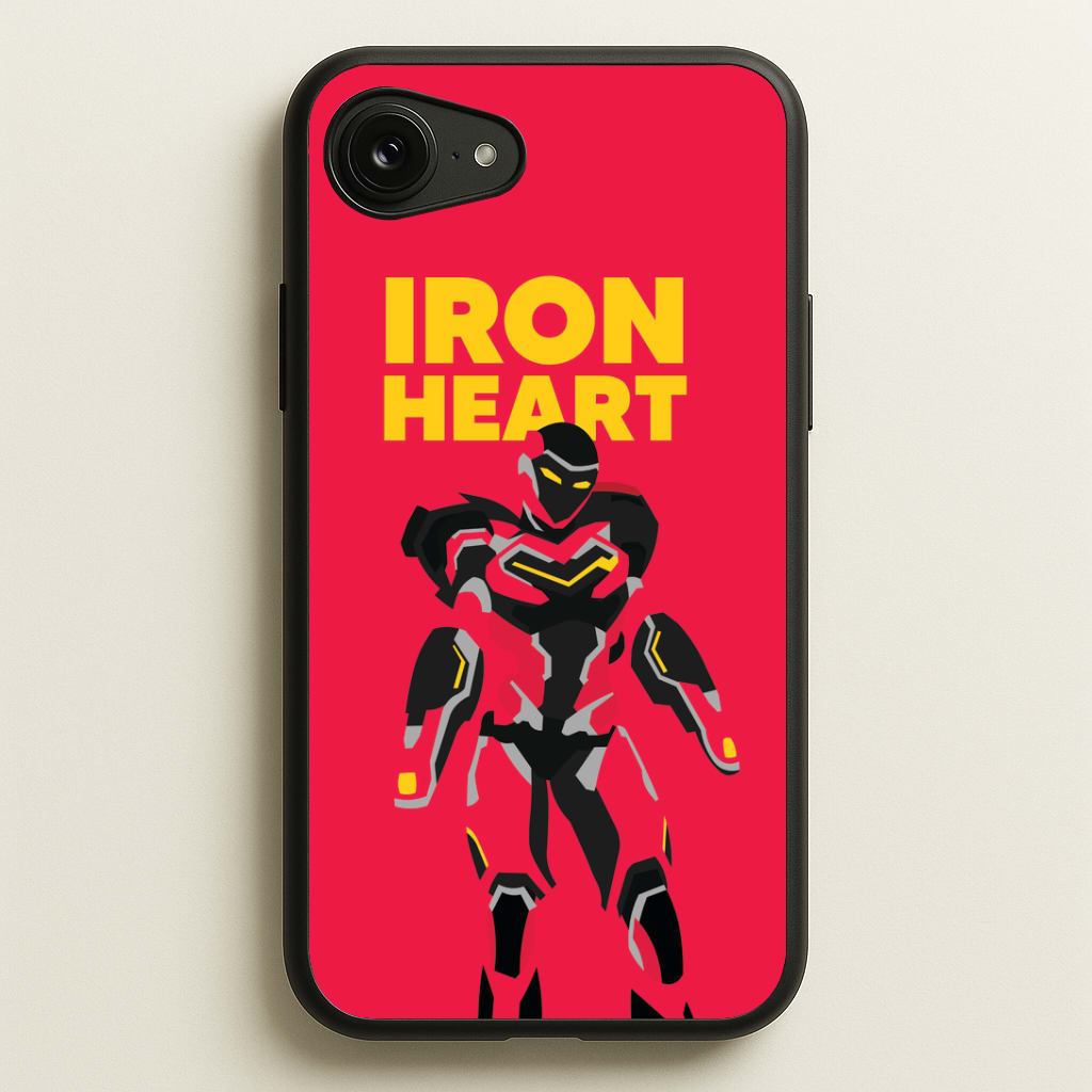 Metal Heart Hero Standing iPhone 16e Case