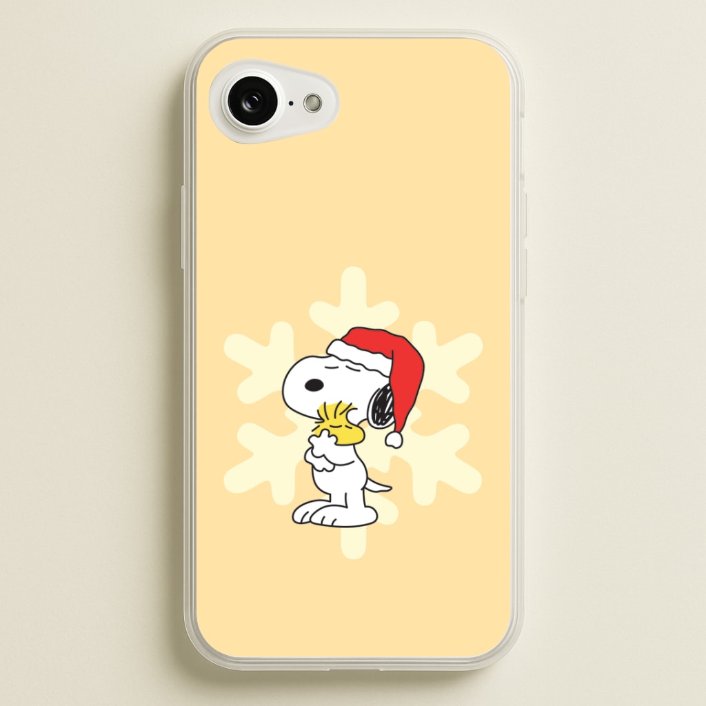Christmas Cartoon Beagle And Bird iPhone 16e Case