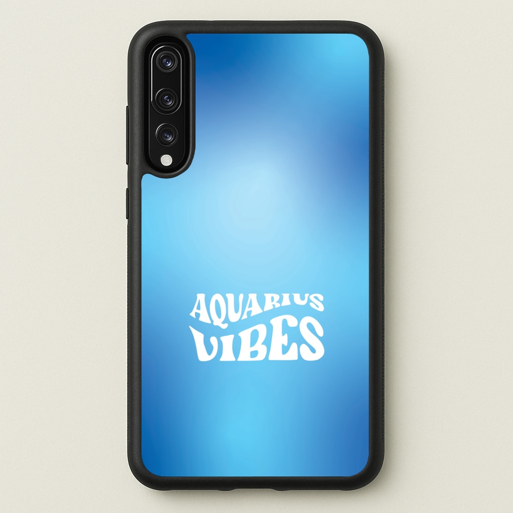 Aquarius Vibes Gradient Zodiac Huawei P20 Pro Case
