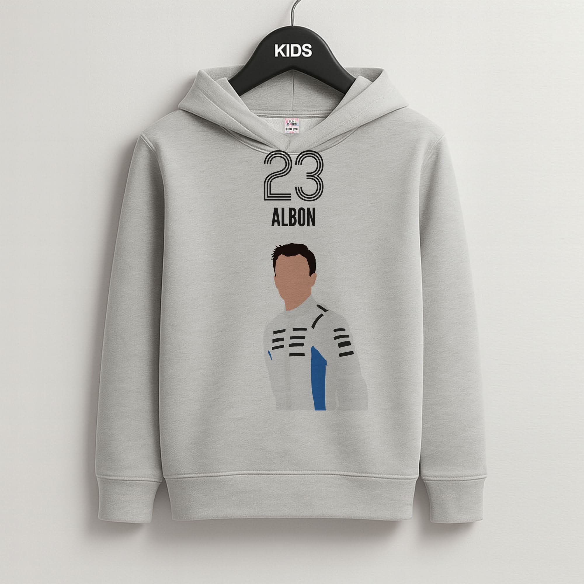 Albon 2026 Grey Kids Hoodie