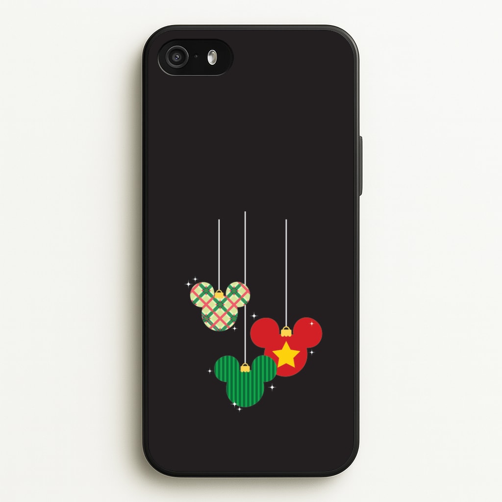 Cartoon Mouse Hanging Baubles iPhone 5 / 5s / SE 2016 Case