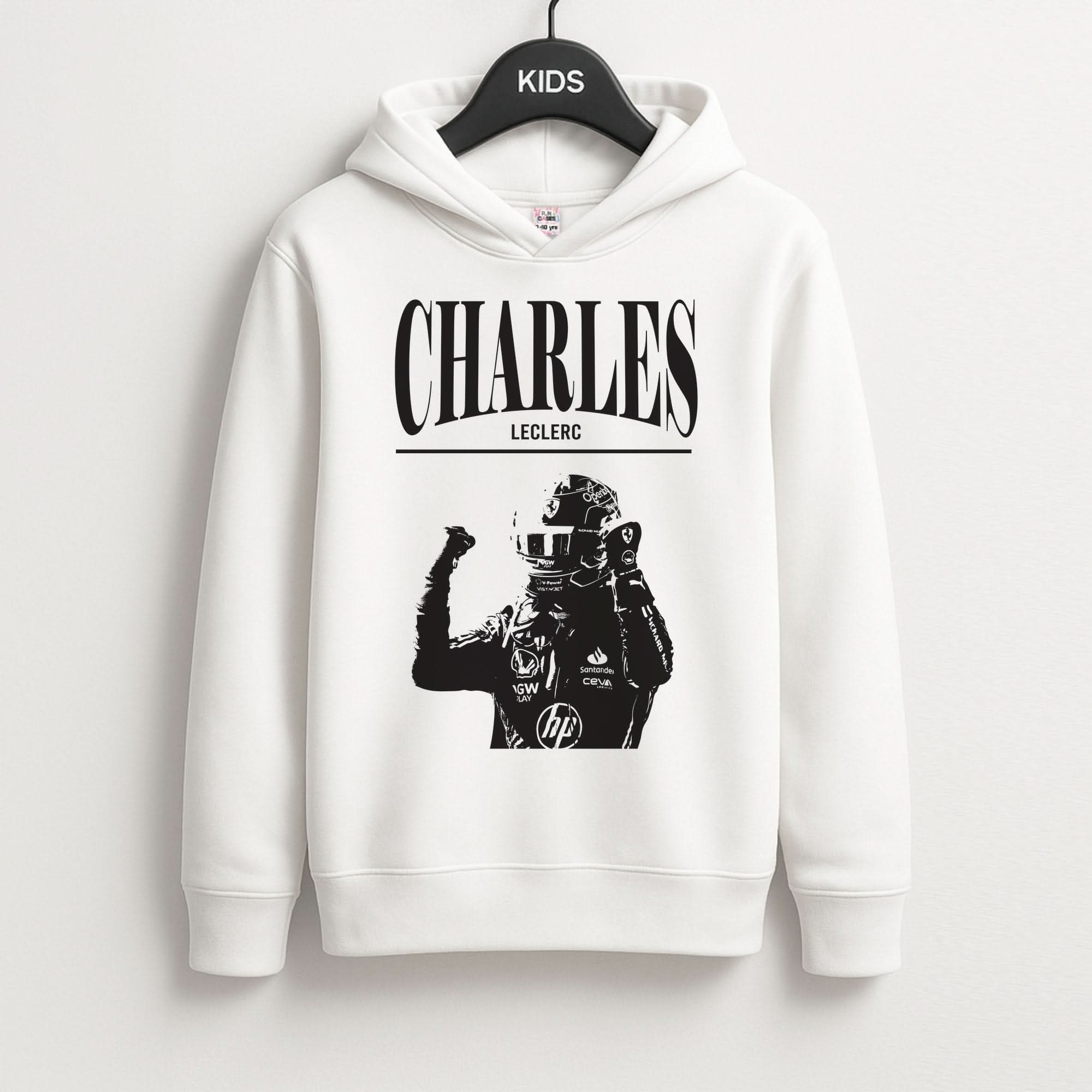Charles Red And Gold Kids Hoodie
