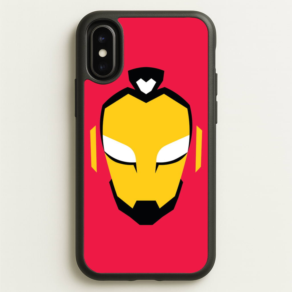 Metal Heart Hero Face iPhone X / XS Case