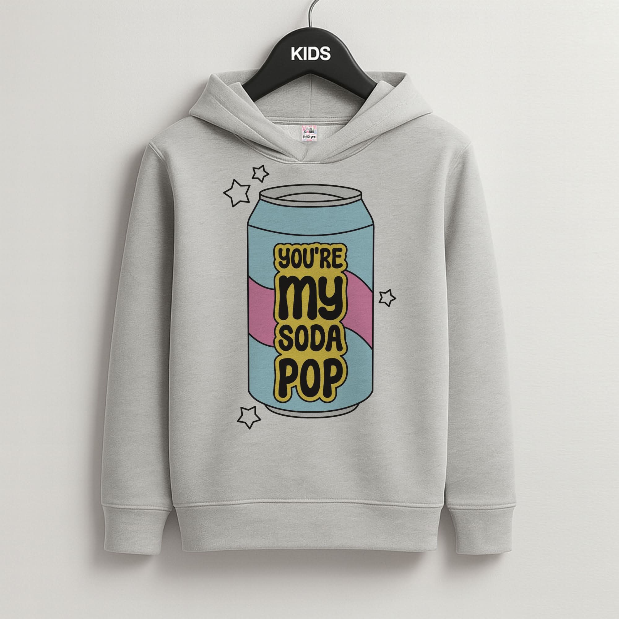My Soda Can Grey Kids Hoodie