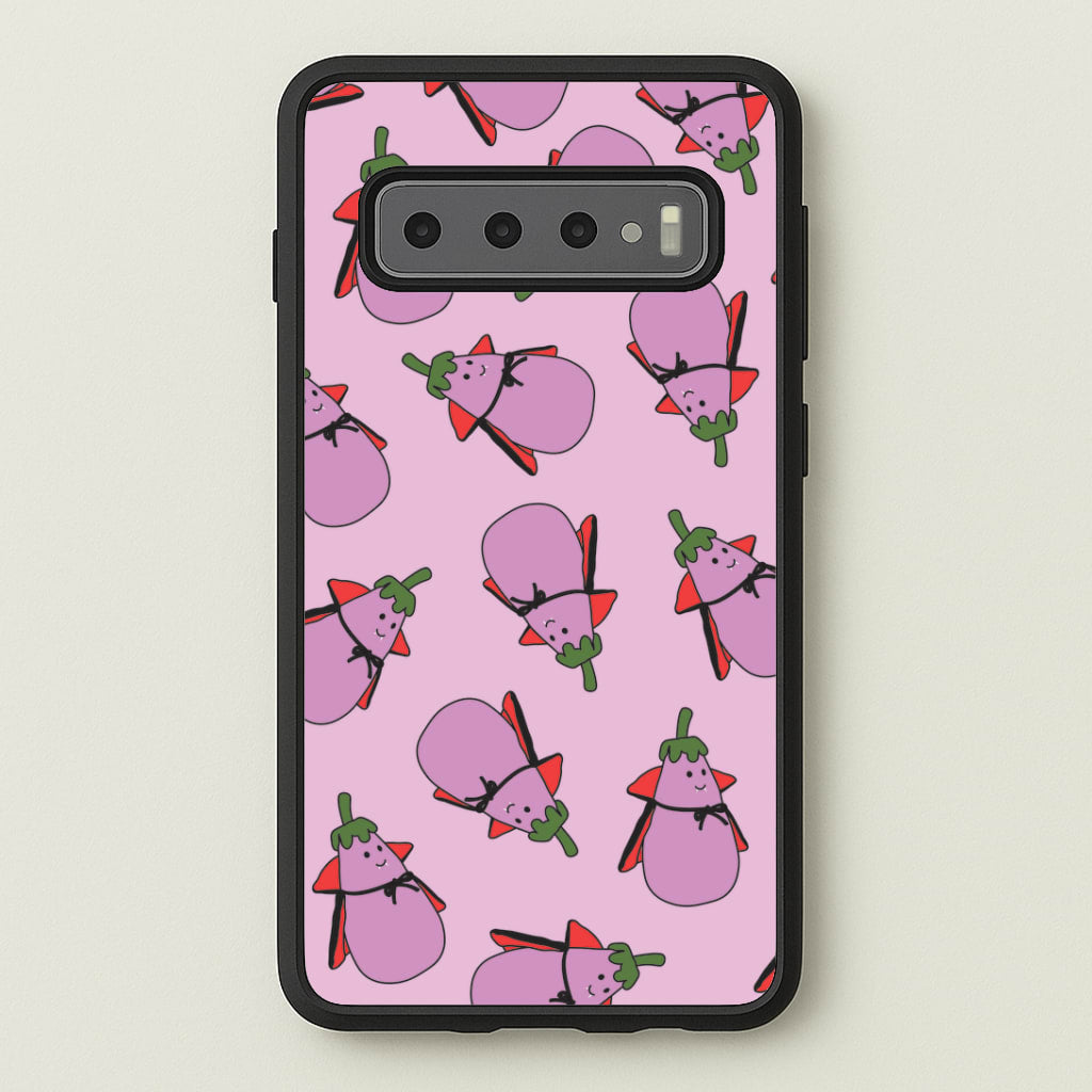 Vampire Vegetable Pattern - Halloween Galaxy S10 Plus Case
