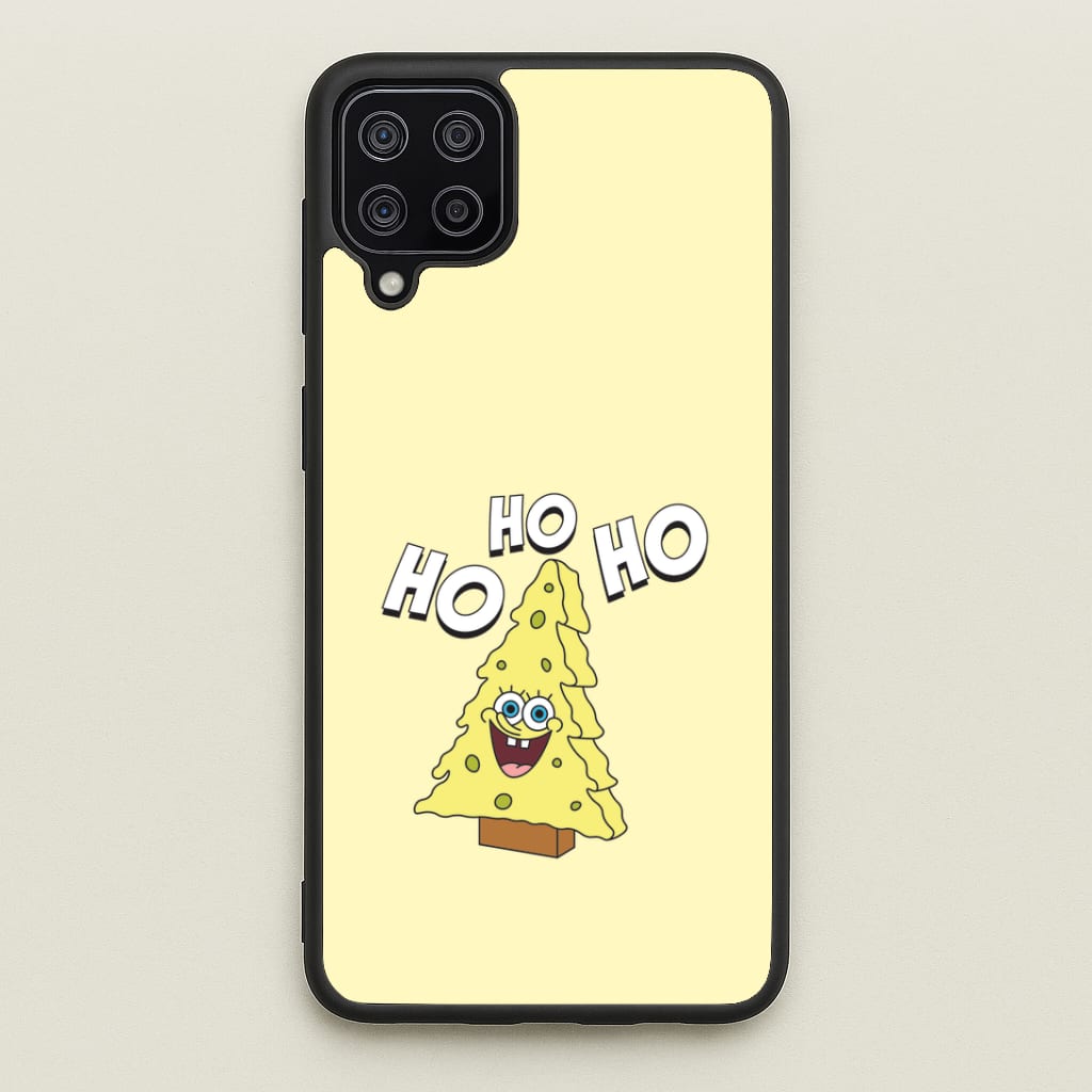 Christmas Tree Cartoon Sponge Galaxy A12 Case
