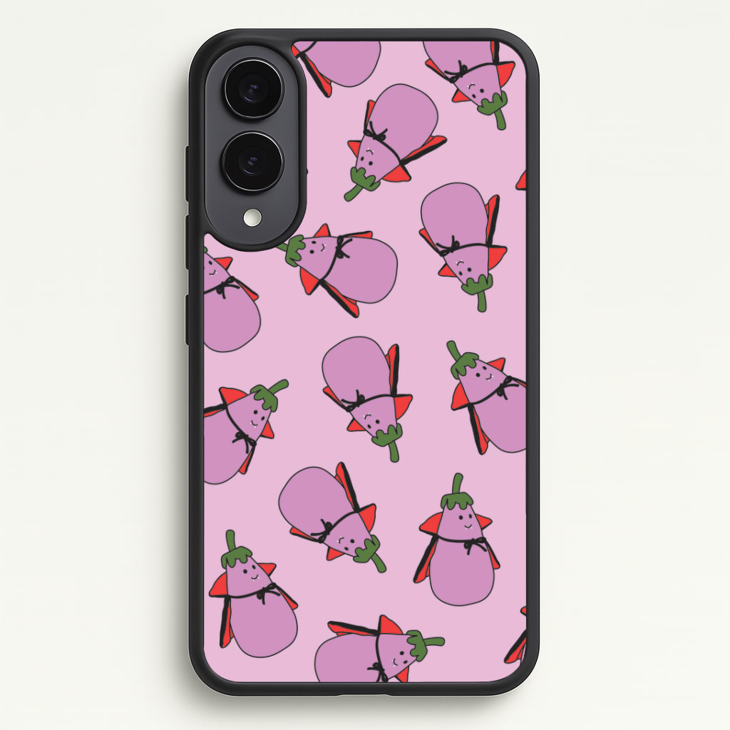 Vampire Vegetable Pattern - Halloween Galaxy S25 Edge Case