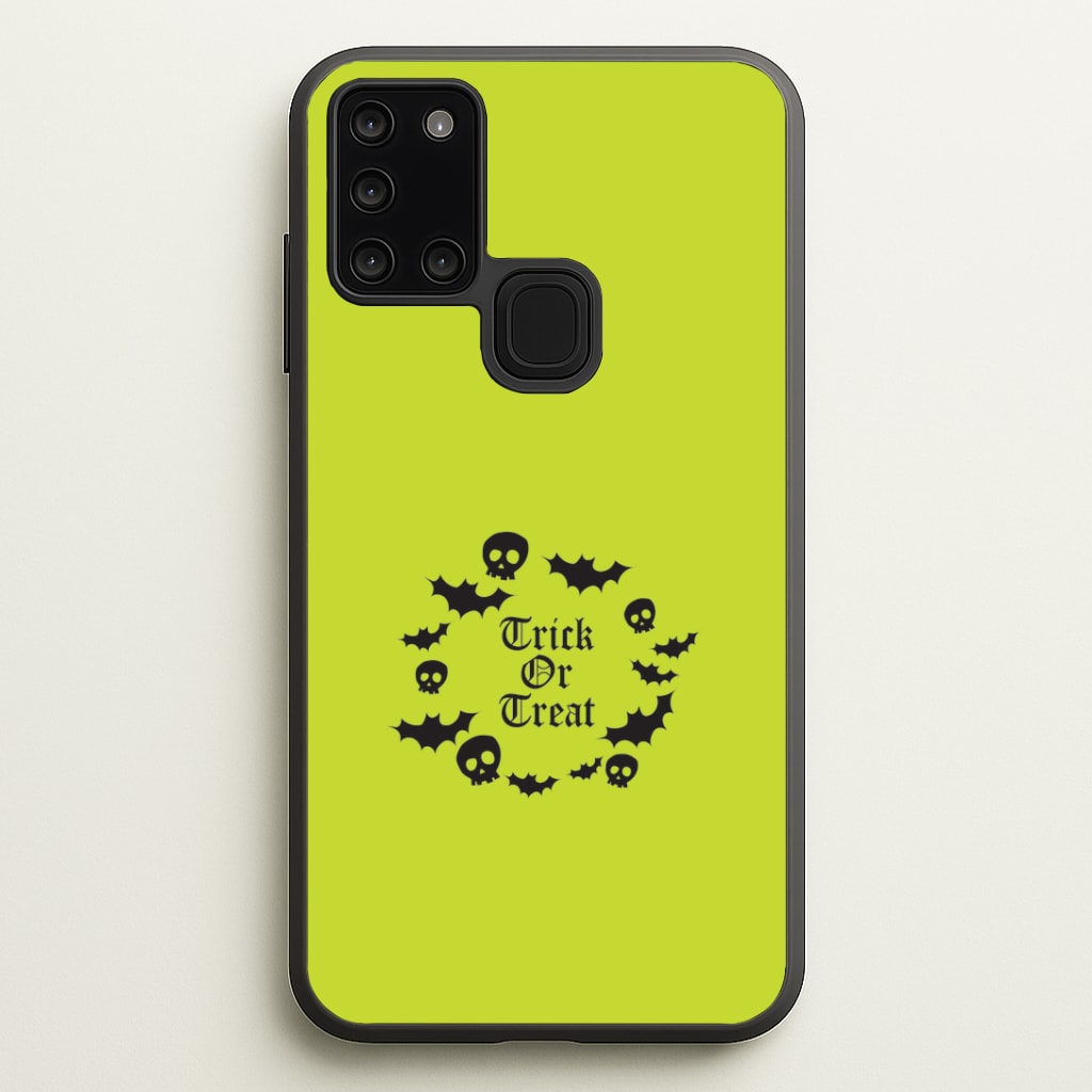 Trick Or Treat Wreath Galaxy A21s Case