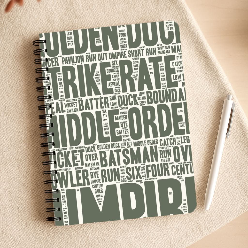 Cricket Wordscape Notepad