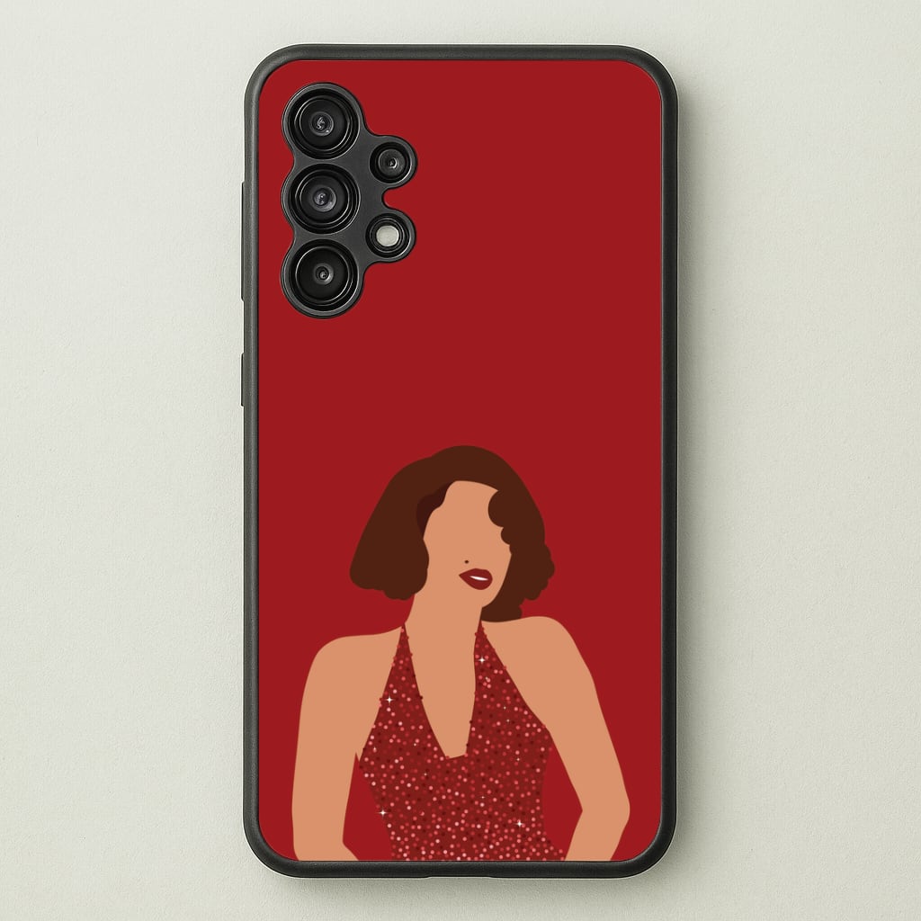 Red Sparkly Dress Galaxy A13 Case