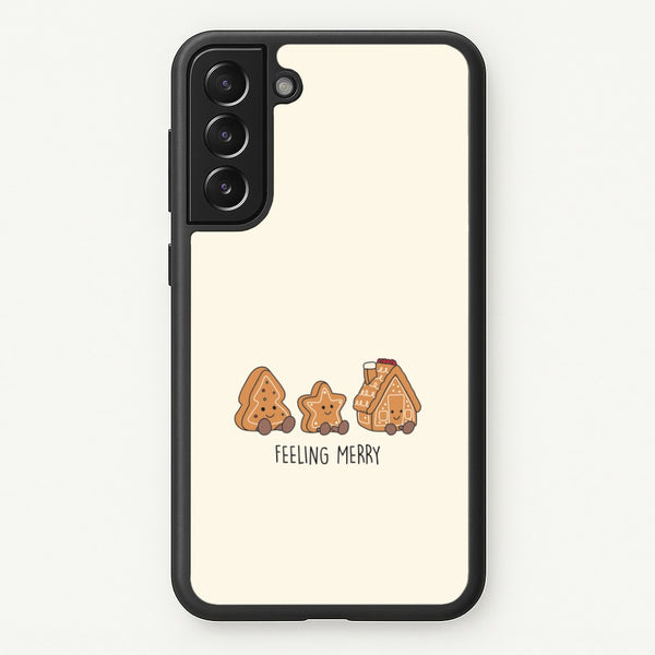 Gingerbread Plushies Quote Galaxy S21FE Case
