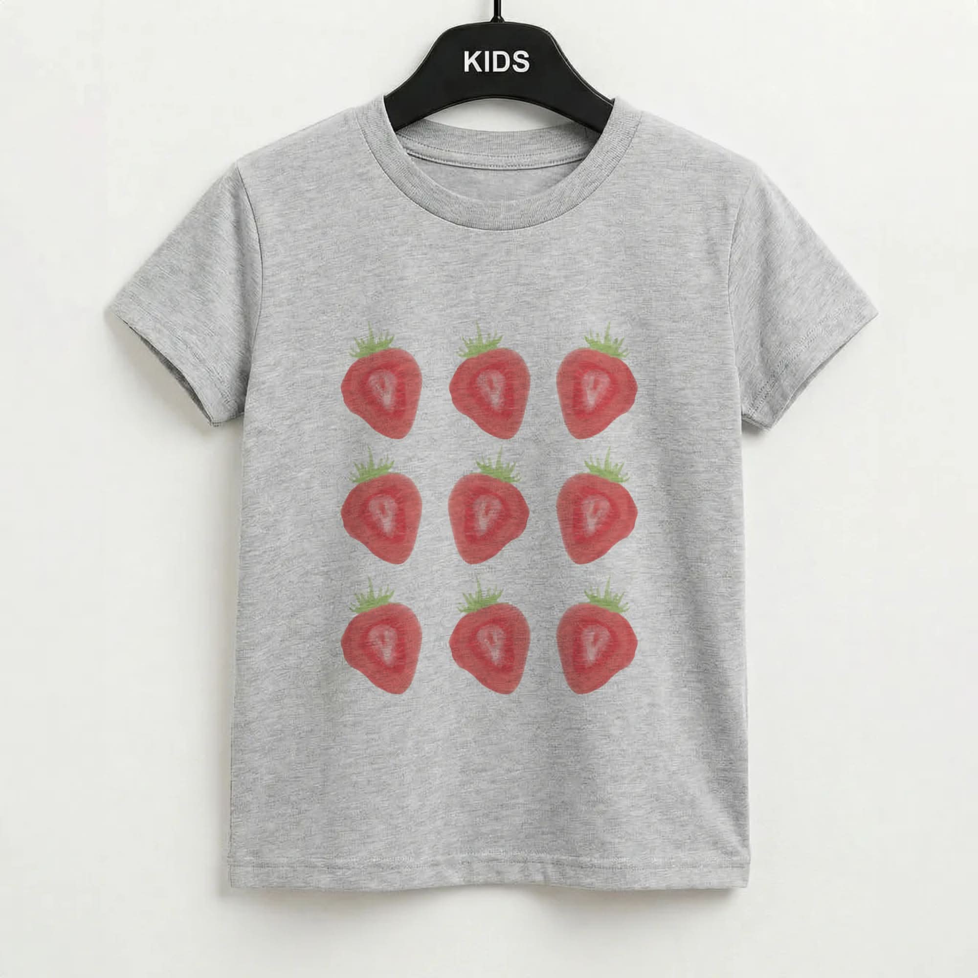Market Berries Grey Kids T-Shirt