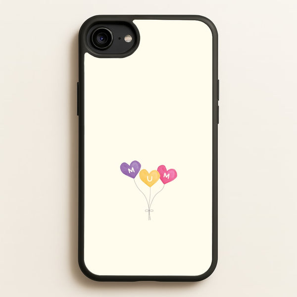 Mum Watercolour Balloons iPhone 6 / 7 / 8 / SE Case