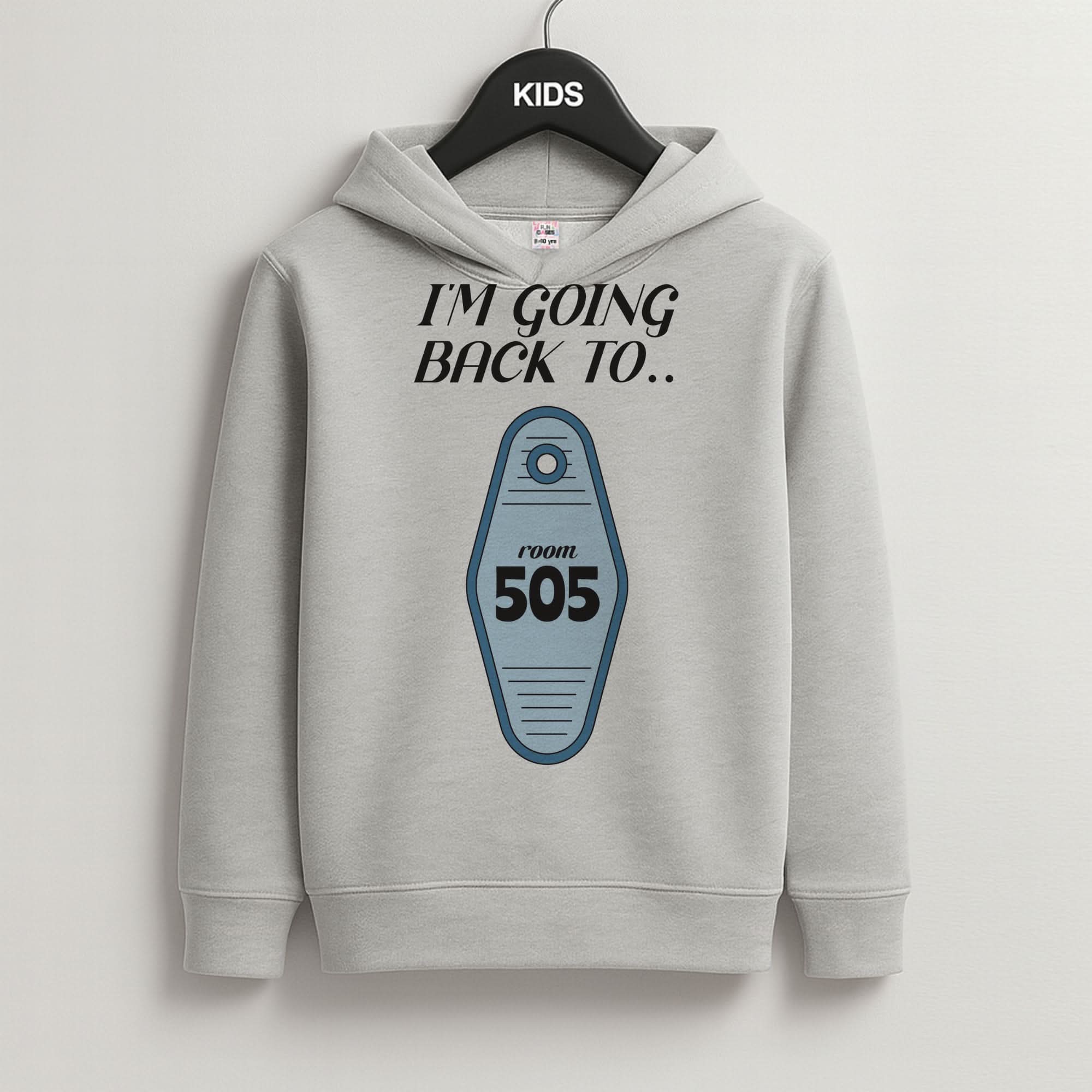 I'm Going Back To 505 Keyring Grey Kids Hoodie