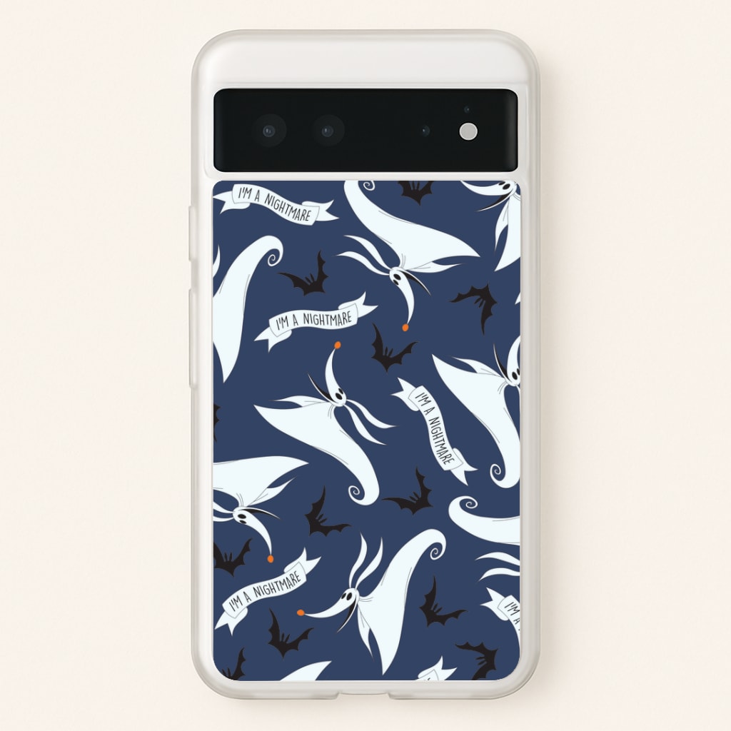 Skeleton Dog And Bats Pattern Google Pixel 6 Case