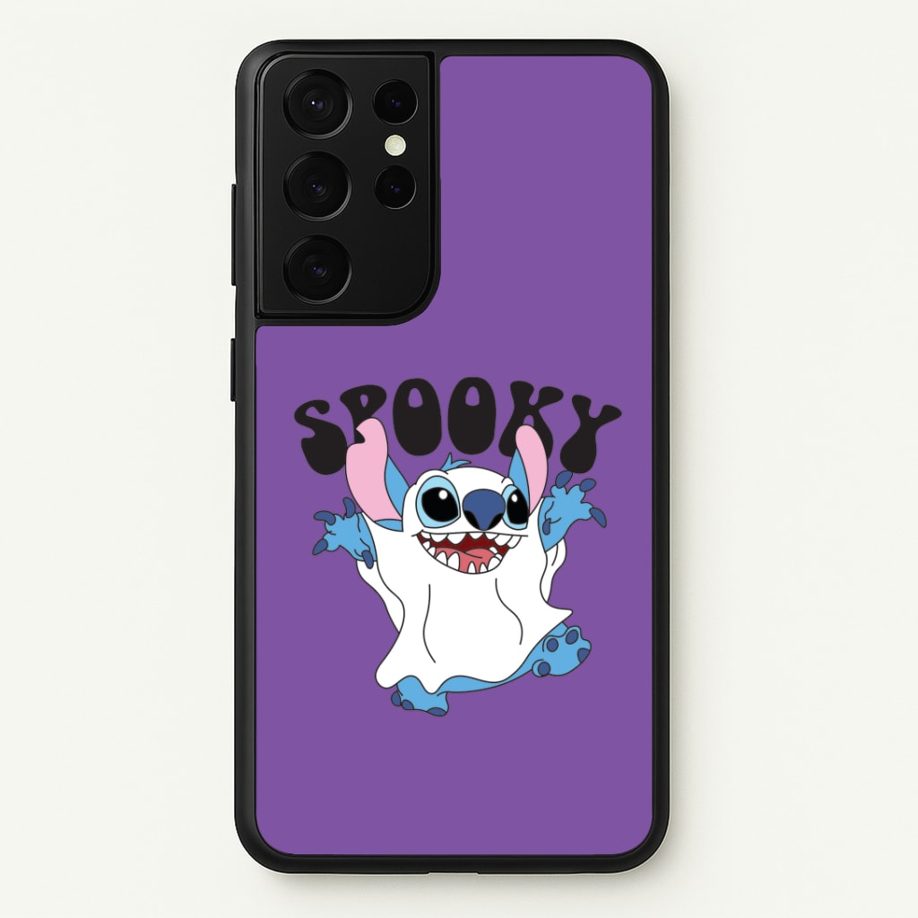 Spooky Cute Blue Alien Galaxy S21 Ultra Case