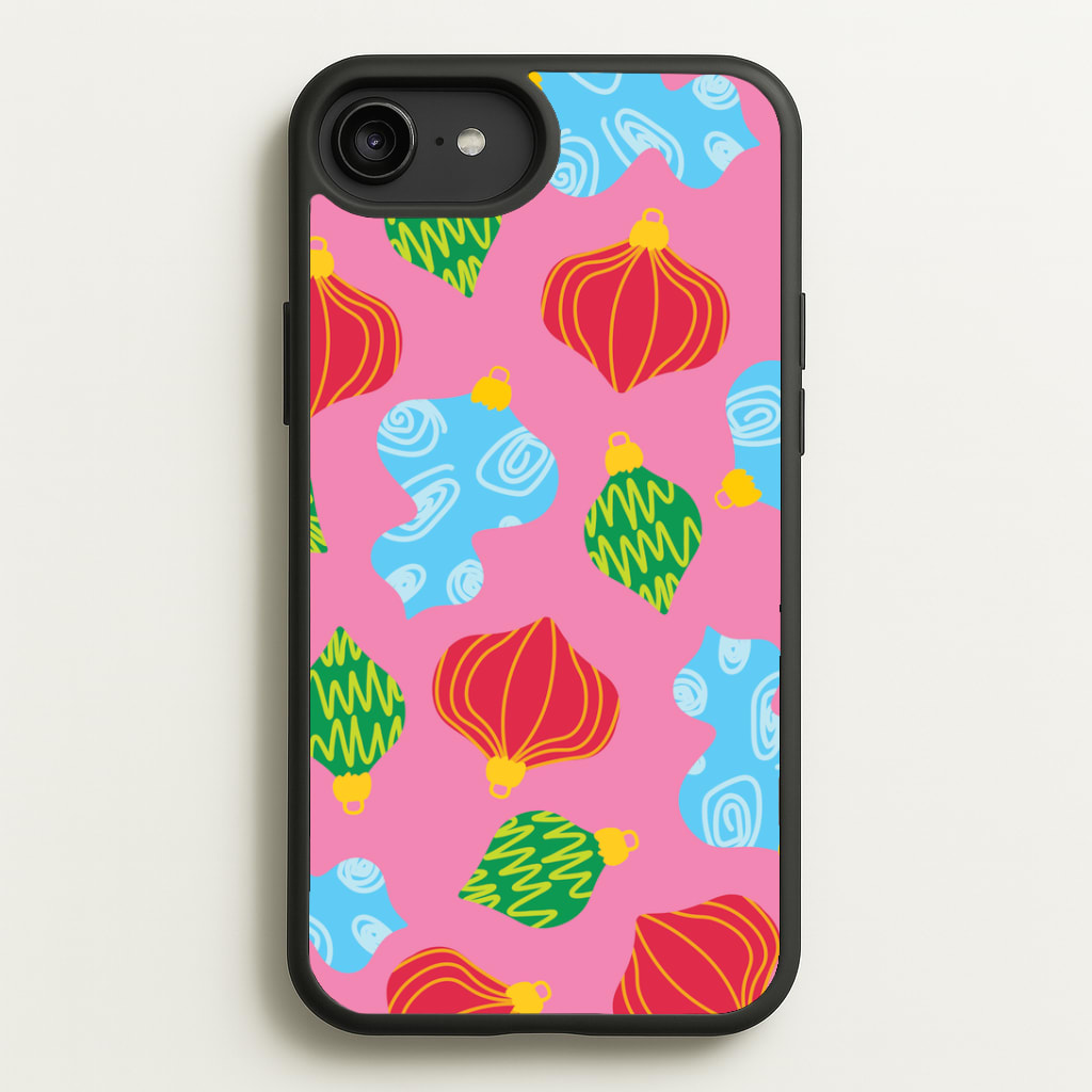 Abstract Christmas Baubles Pattern iPhone 6 Plus / 7 Plus / 8 Plus Case