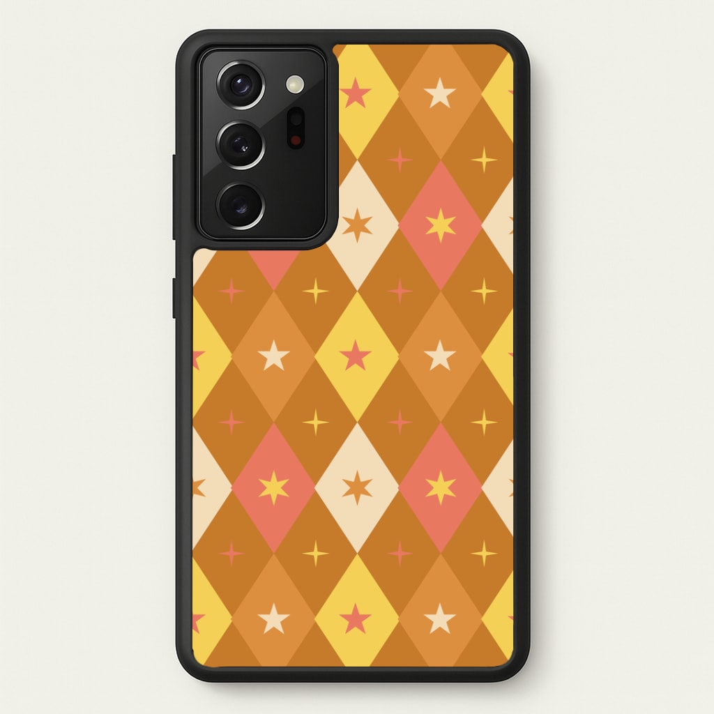 Retro Christmas Argyle Pattern Galaxy Note 20 Ultra Case
