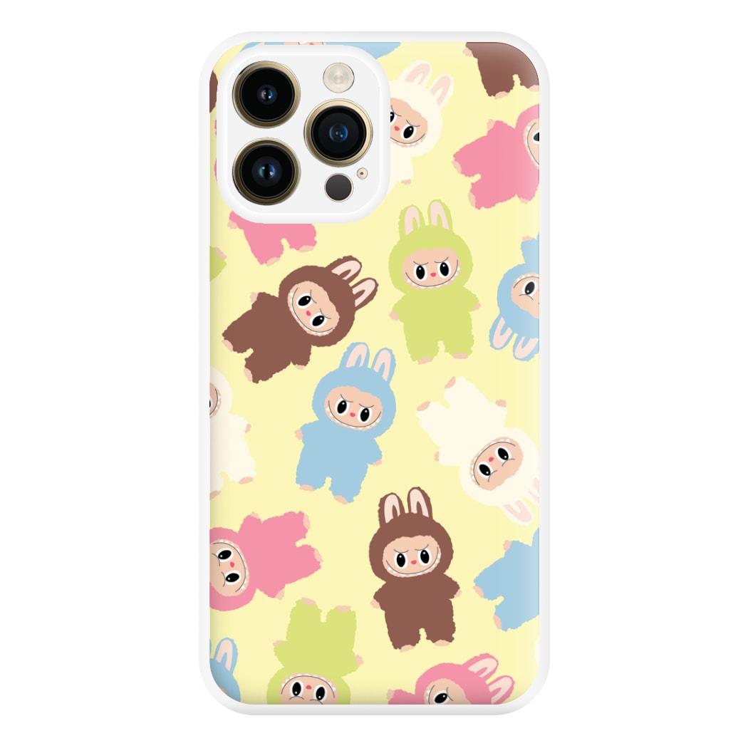 Colourful Little Monsters Pattern iPhone 14 Pro Max Case