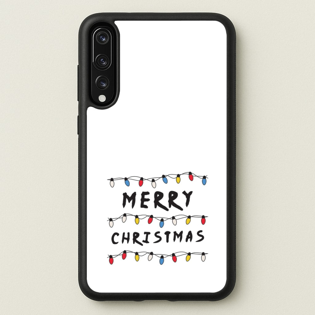 Merry Christmas String Lights Huawei P20 Pro Case
