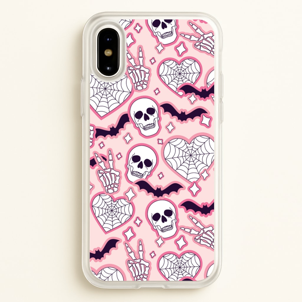 Cute Halloween Stickers Pattern iPhone X / XS Case