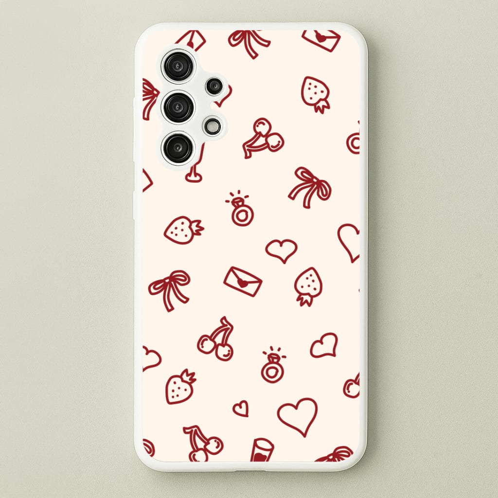 Valentines Doodles Galaxy A13 Case
