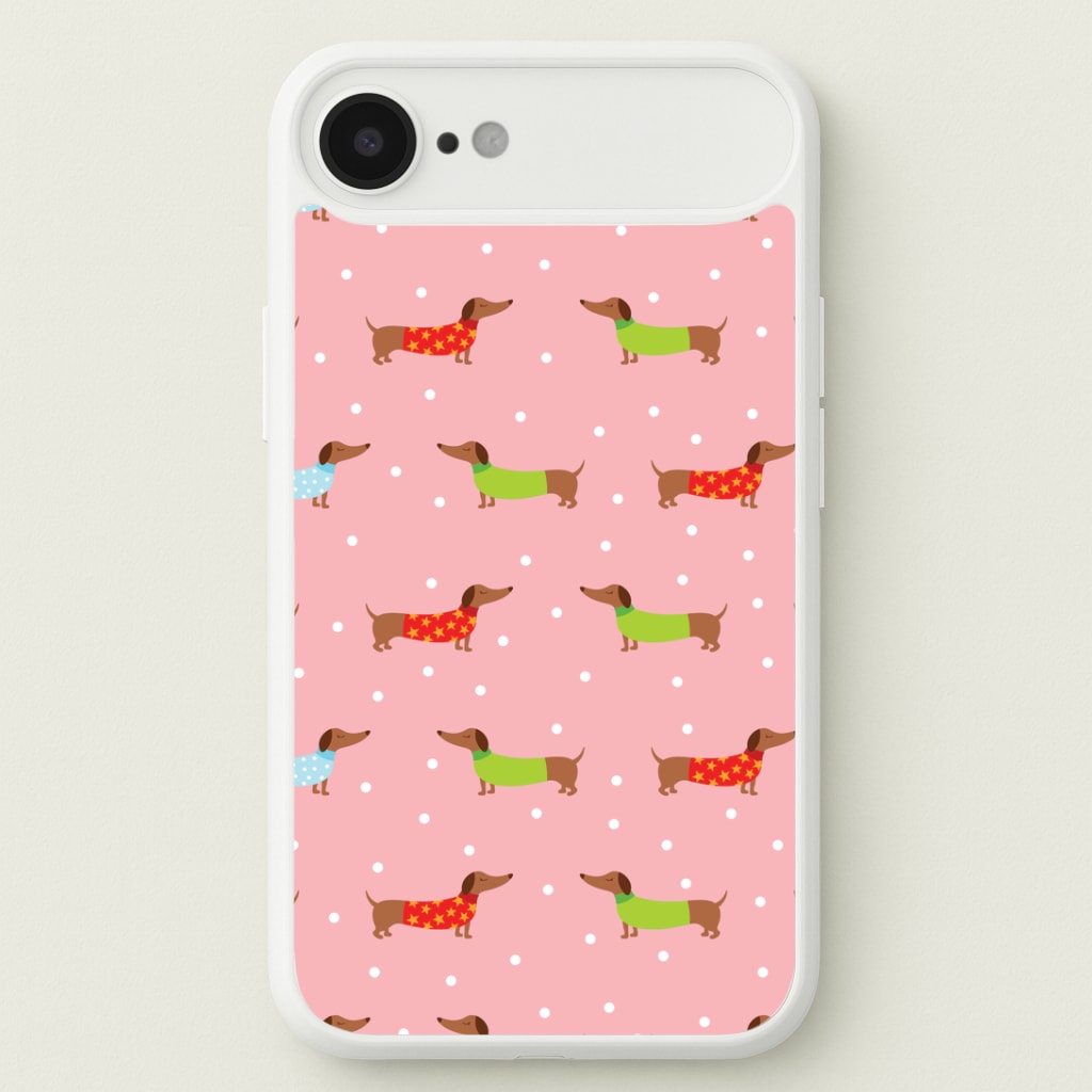 Christmas Jumpers Dachshund Pattern iPhone 17 Air Case