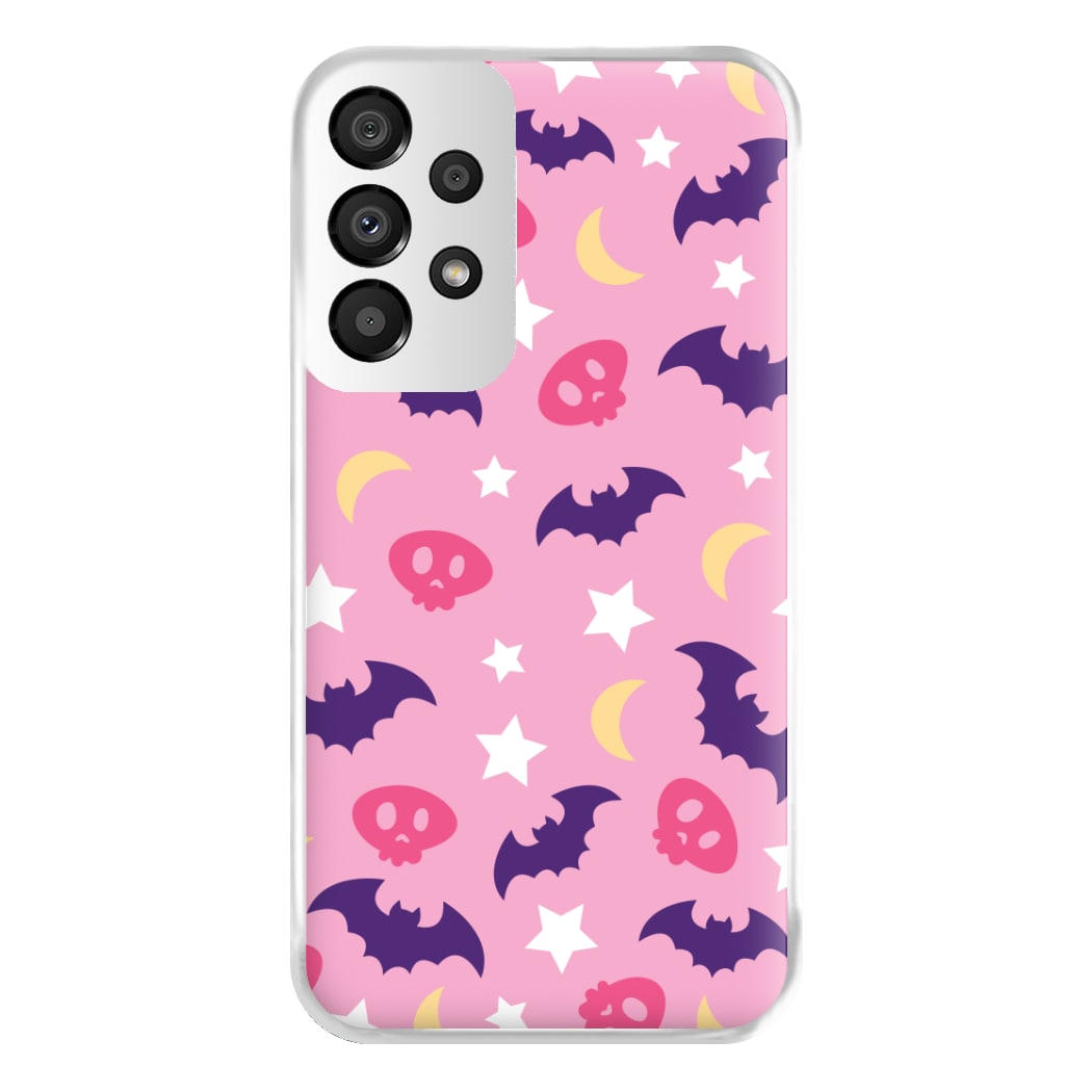 Skull, Bats And Stars Pattern Galaxy A33 Case