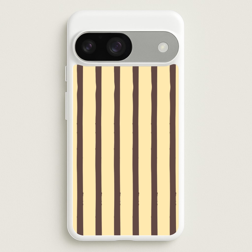 Vanilla & Chocolate Stripes Google Pixel 9 / 9 Pro Case