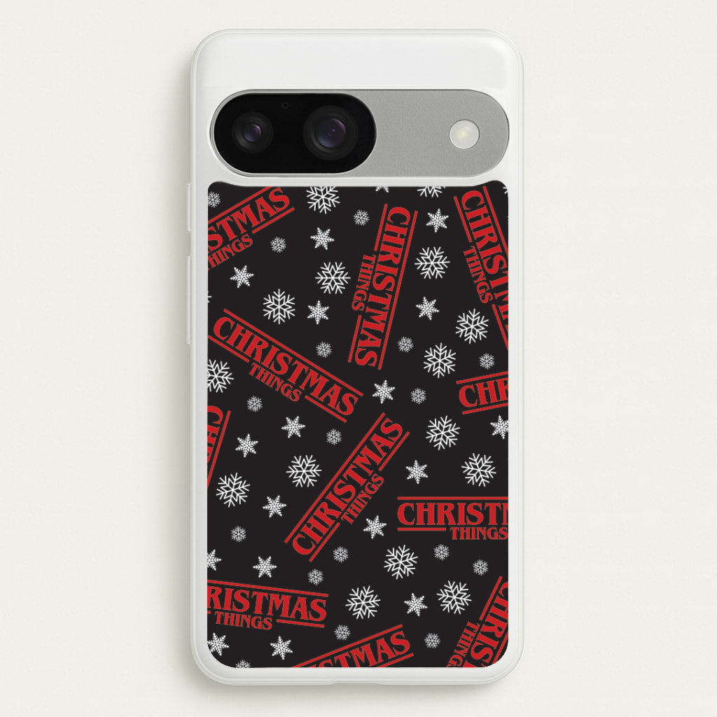 Christmas Things Snowflake Pattern Google Pixel 9 / 9 Pro Case
