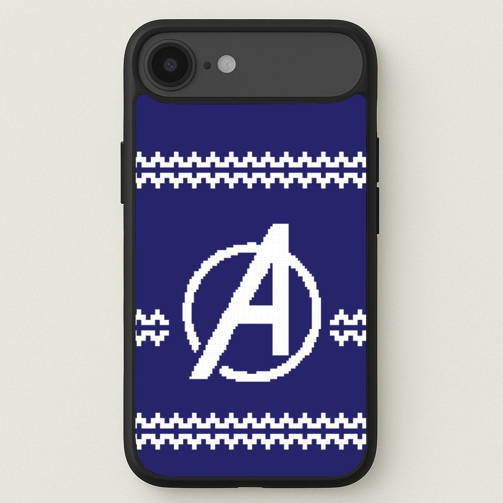 Superhero Team Blue Christmas Jumper iPhone 17 Air Case