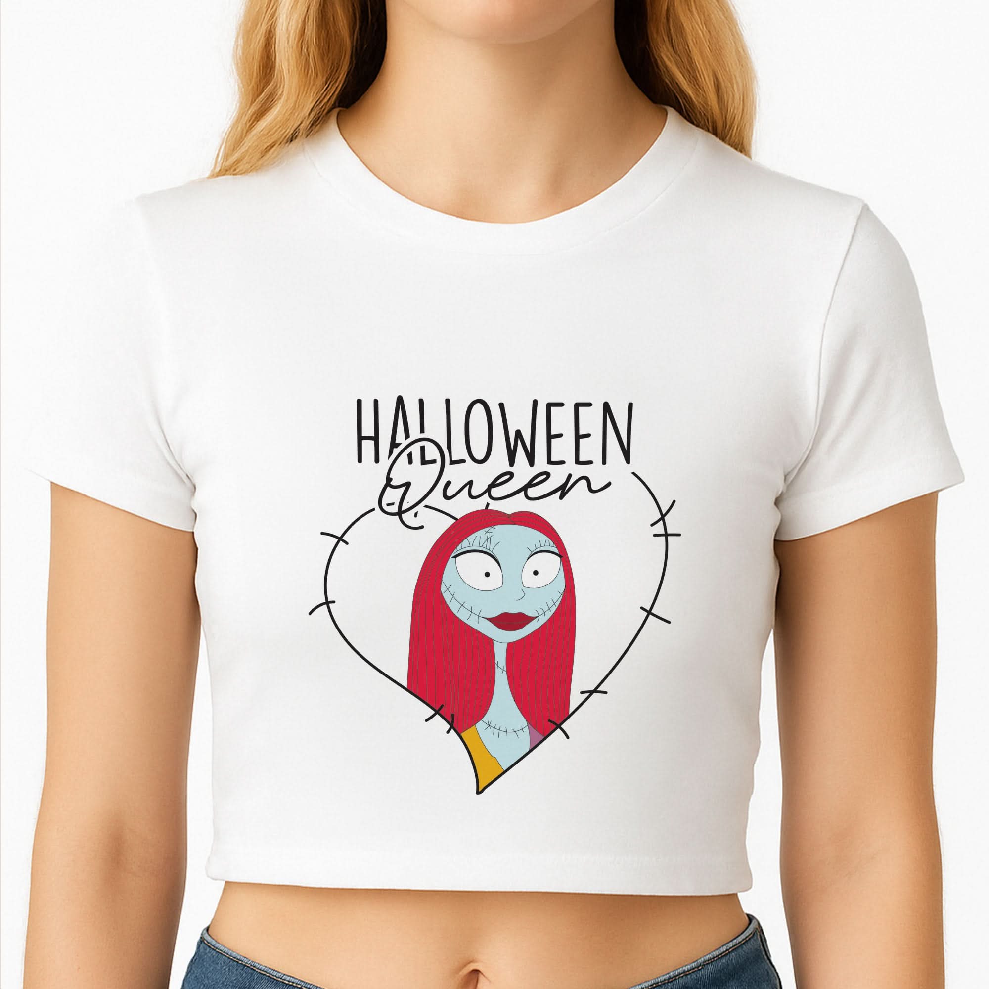 Halloween Queen Heart Crop Top