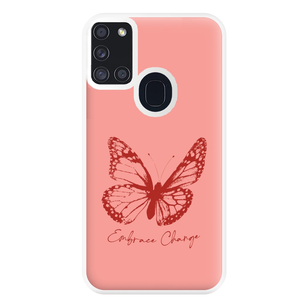 Embrace Change Butterfly Galaxy A21s Case