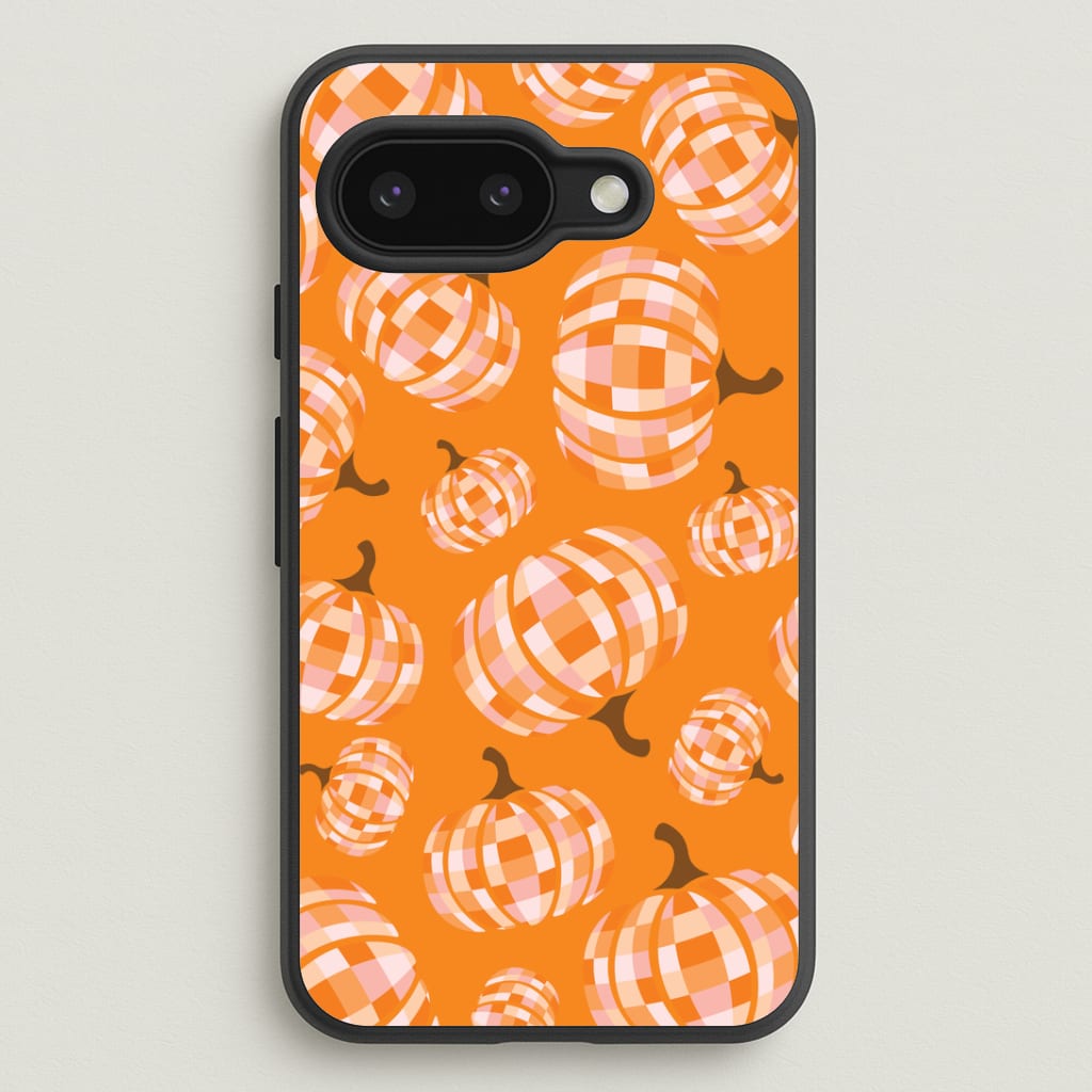 Disco Pumpkins Pattern Google Pixel 9a Case