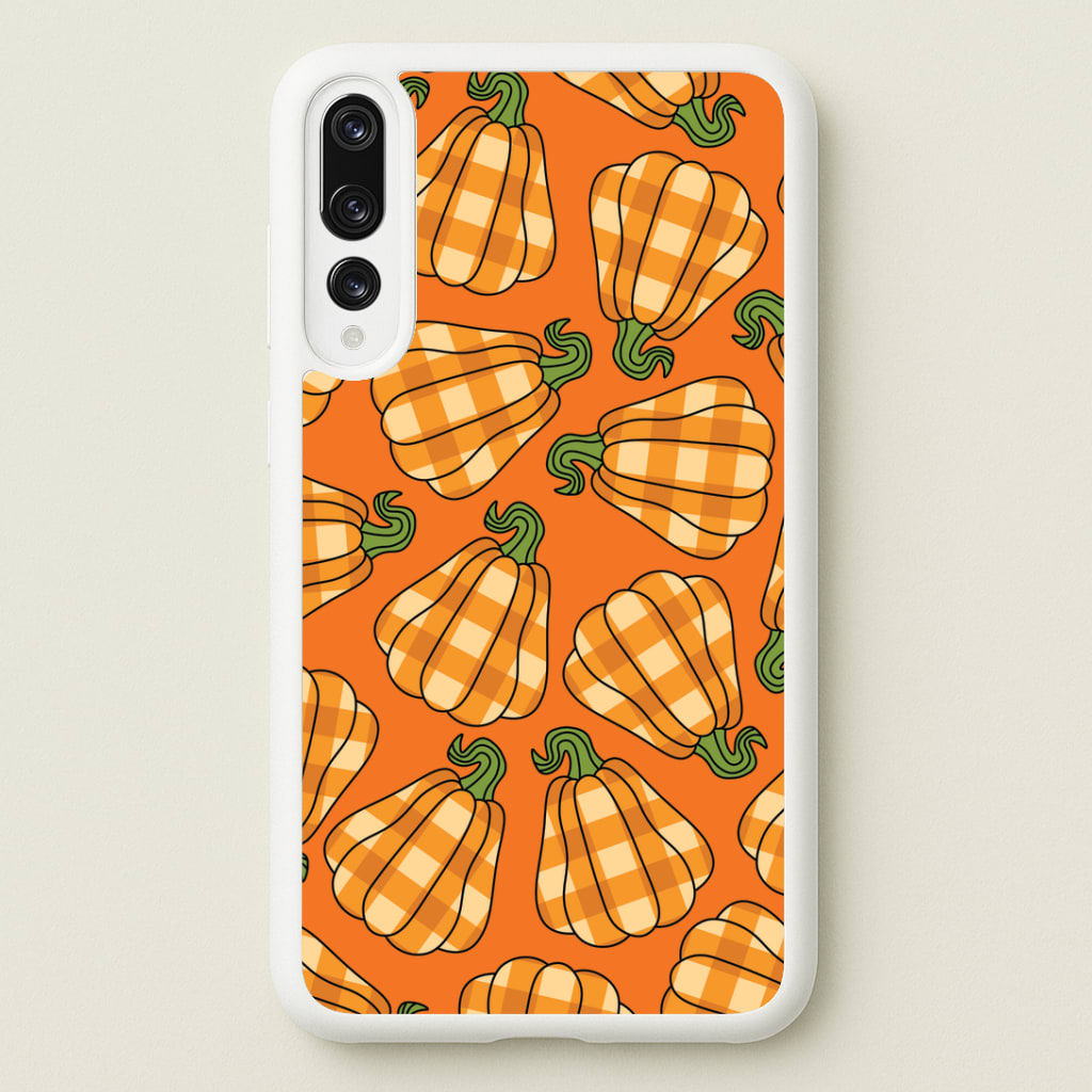 Tartan Pumpkins Pattern Huawei P20 Pro Case